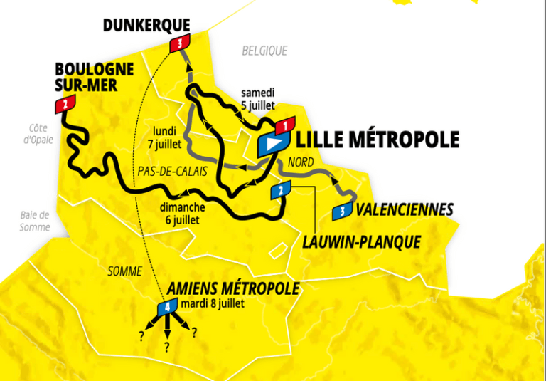 2025 Tour De France Route