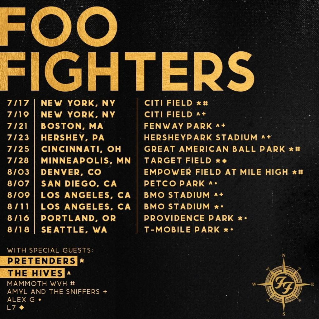 Foo Fighters Tour Dates 2025