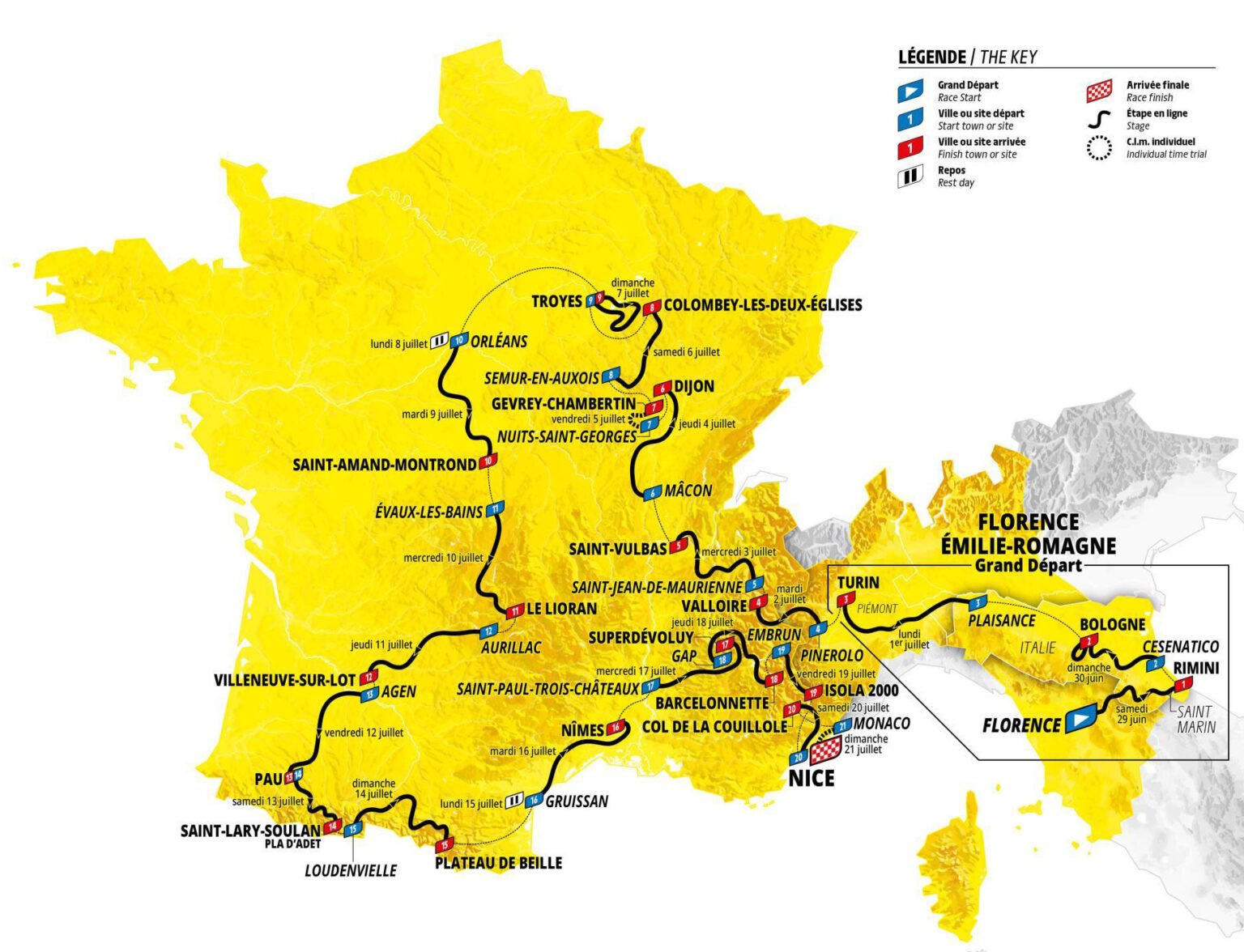 Tdf 2025 Route Dana Milena